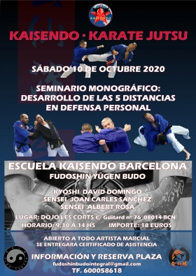 SEMINARIO KAISENDO, LAS 5 DISTANCIAS EN DEFENSA PERSONAL - KAISENDO CATALUÑA